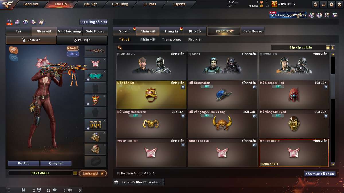 shop acc cf uy tin gia re